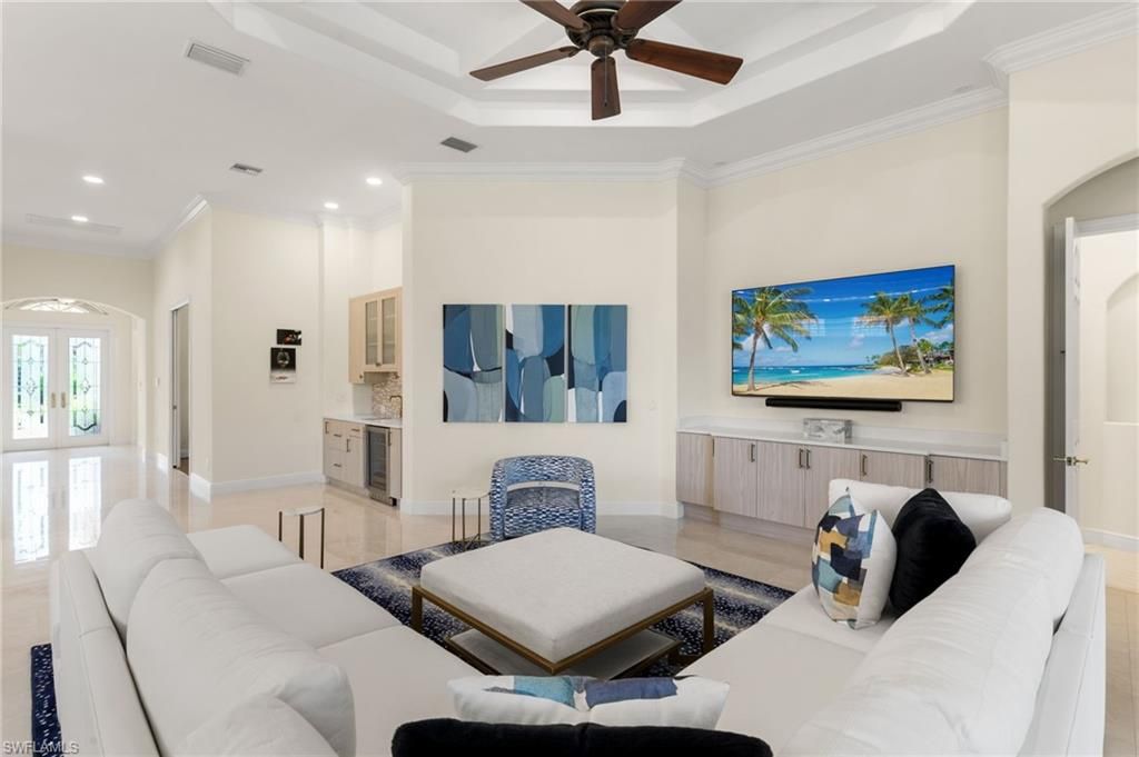 Interior, Living room, Recessed Lighting