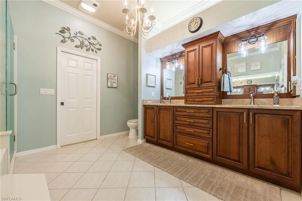 Bathroom, Chandelier, Dual Sink Vanities, Interior