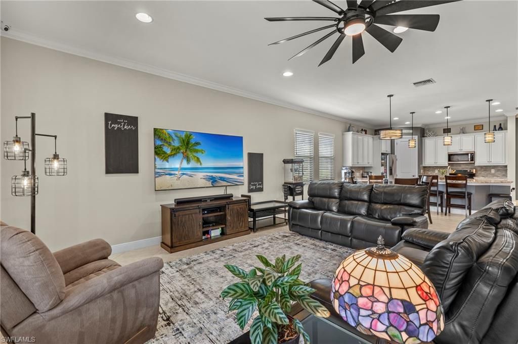 Dining room, Interior, Kitchen, Living room, Pendant Lights, Recessed Lighting