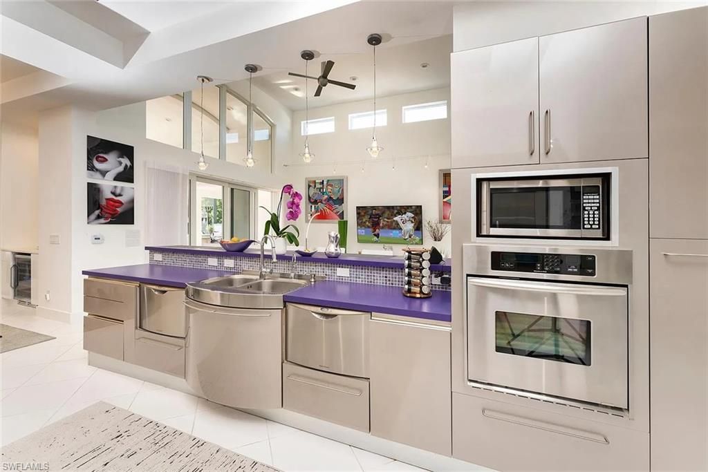 Interior, Kitchen, Pendant Lights, Stainless Steel Appliances