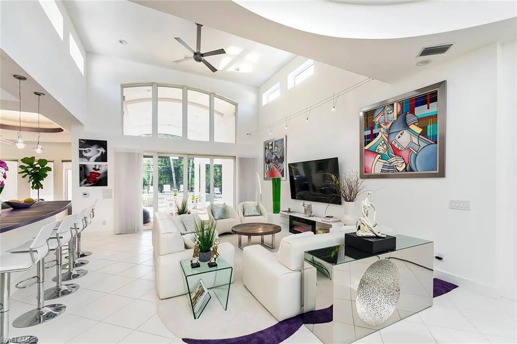 Interior, Living room, Pendant Lights, Recessed Lighting