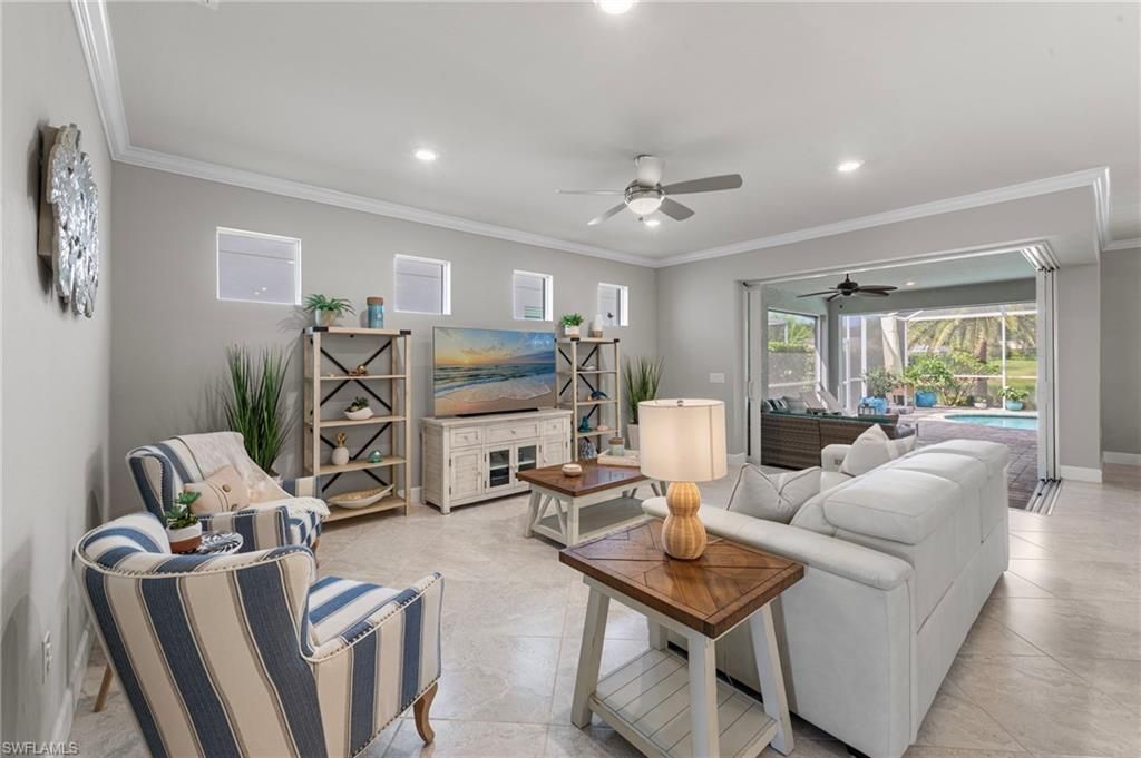 Interior, Living room, Recessed Lighting