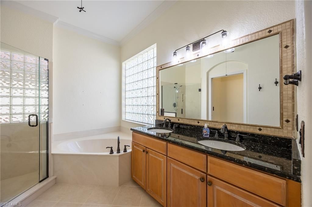 Bathroom, Dual Sink Vanities, Glass Shower, Interior
