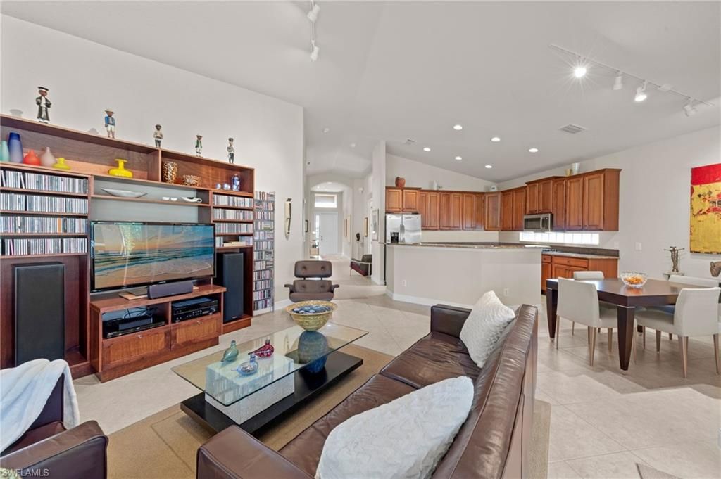 Dining room, Interior, Kitchen, Living room, Recessed Lighting, Stainless Steel Appliances