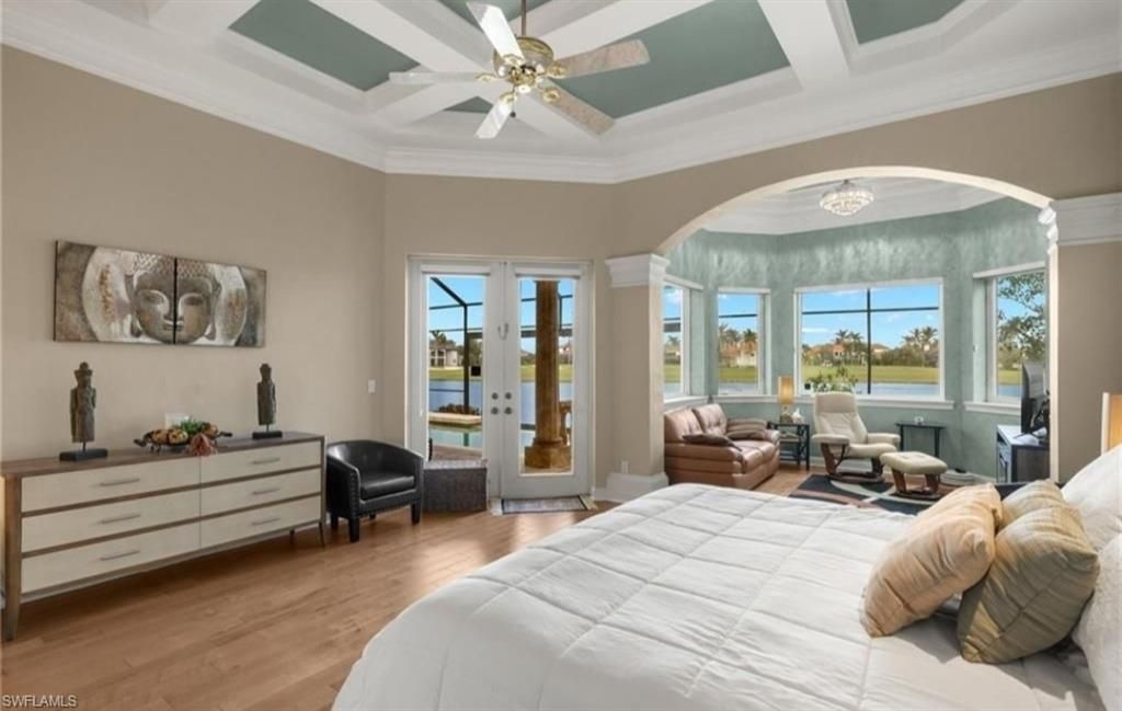 Bedroom, Interior, Water, Wood Texture Flooring