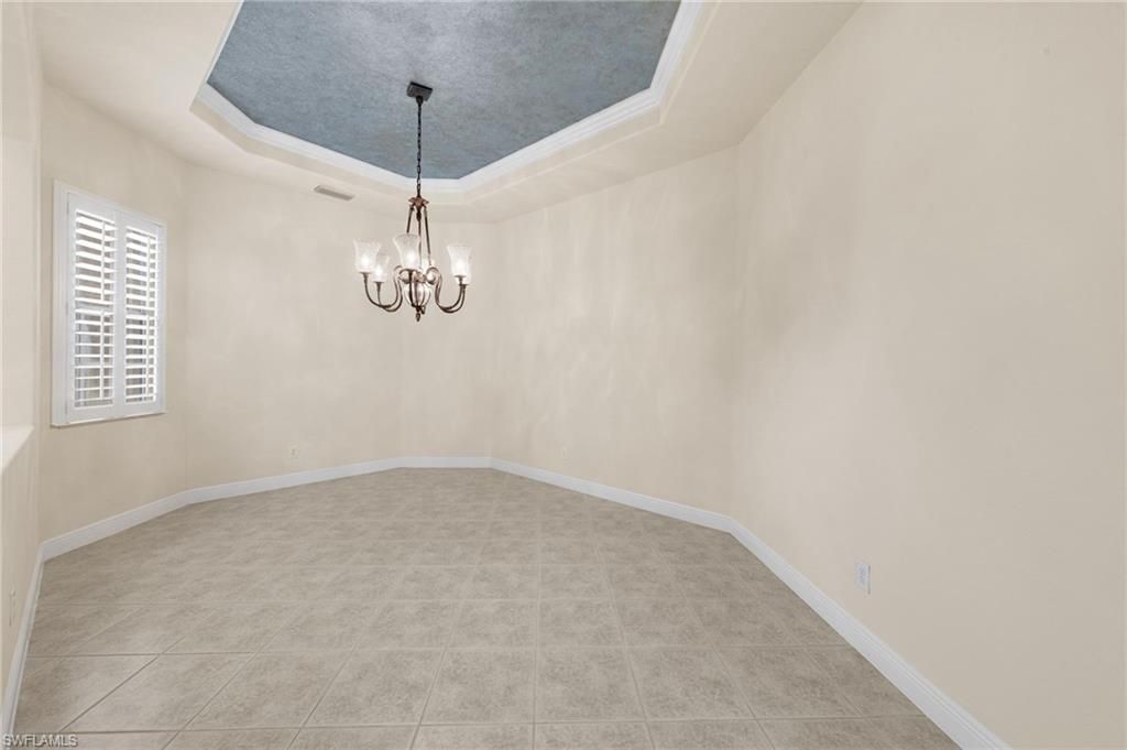 Chandelier, Empty room, Interior