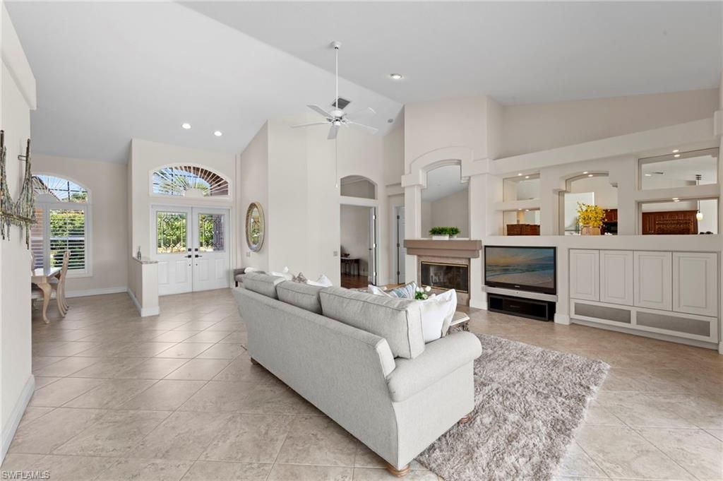 Fireplace, Interior, Living room, Recessed Lighting