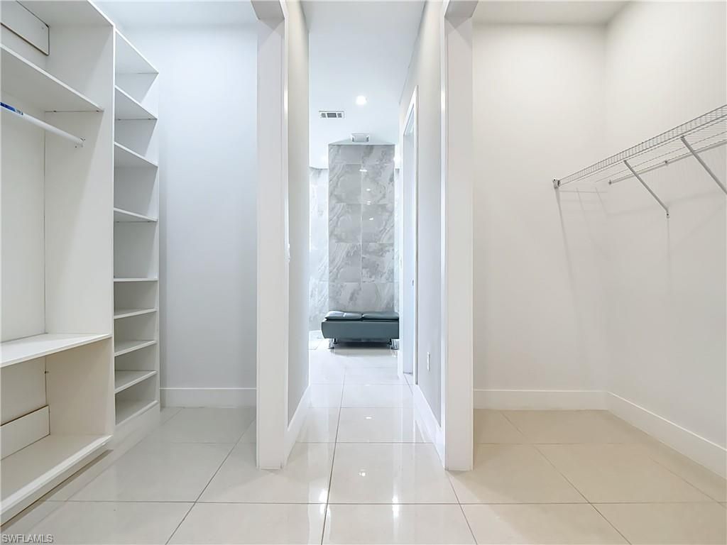 Interior, Marble Walls, Recessed Lighting, Walk-in Closets