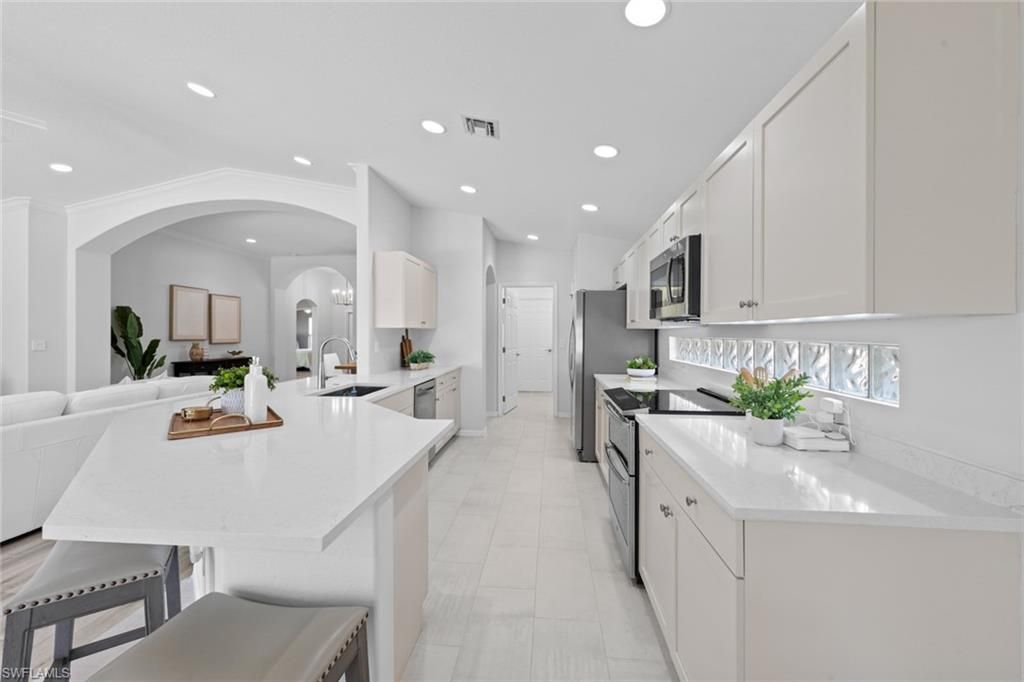 Interior, Kitchen, Recessed Lighting, Stainless Steel Appliances