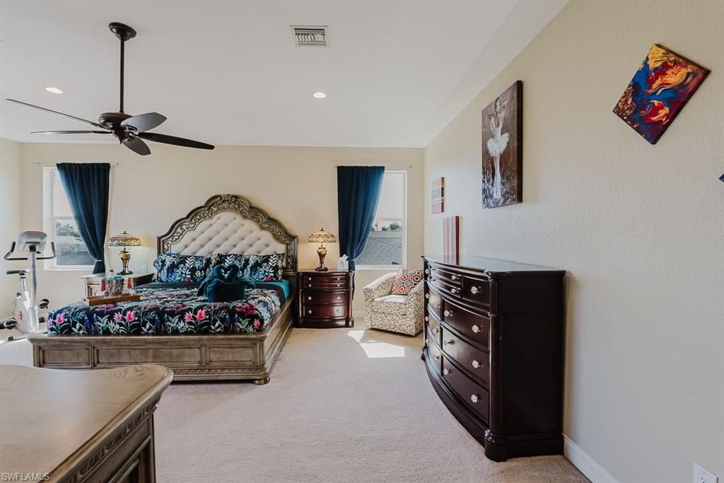 Bedroom, Interior, Recessed Lighting