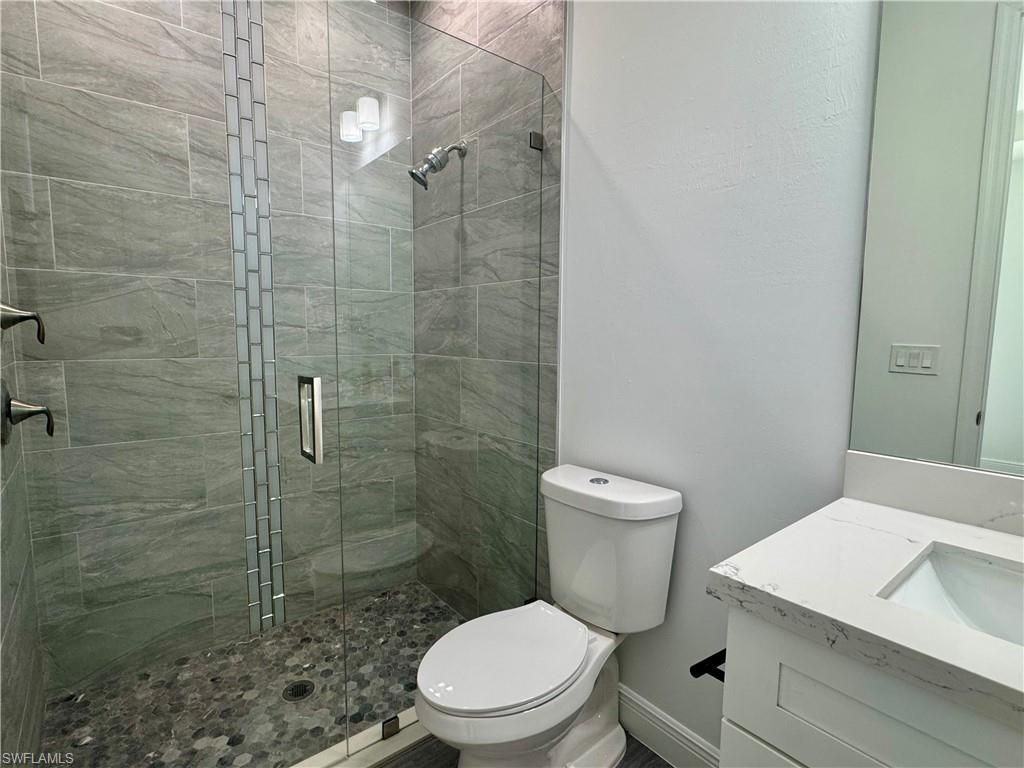 Bathroom, Glass Shower, Interior, Marble Walls