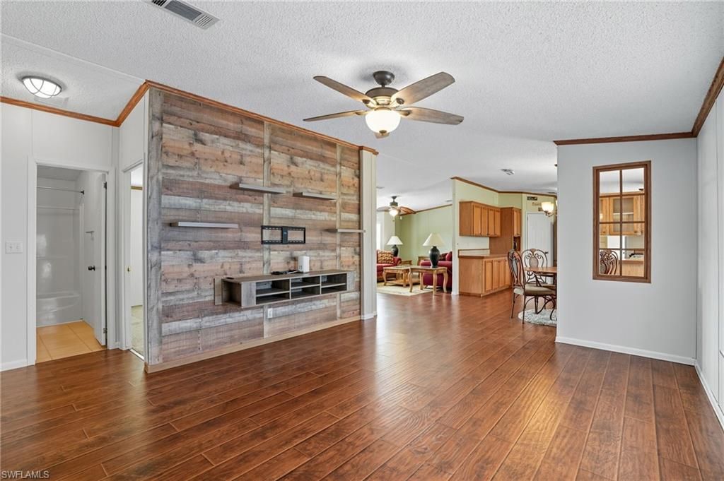 Empty room, Fireplace, Interior, Wood Texture Flooring, Wooden Walls