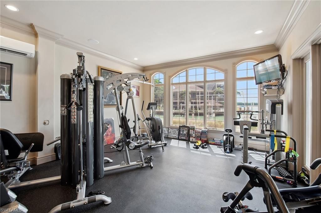 Fitness Equipment, Gym, Interior, Recessed Lighting