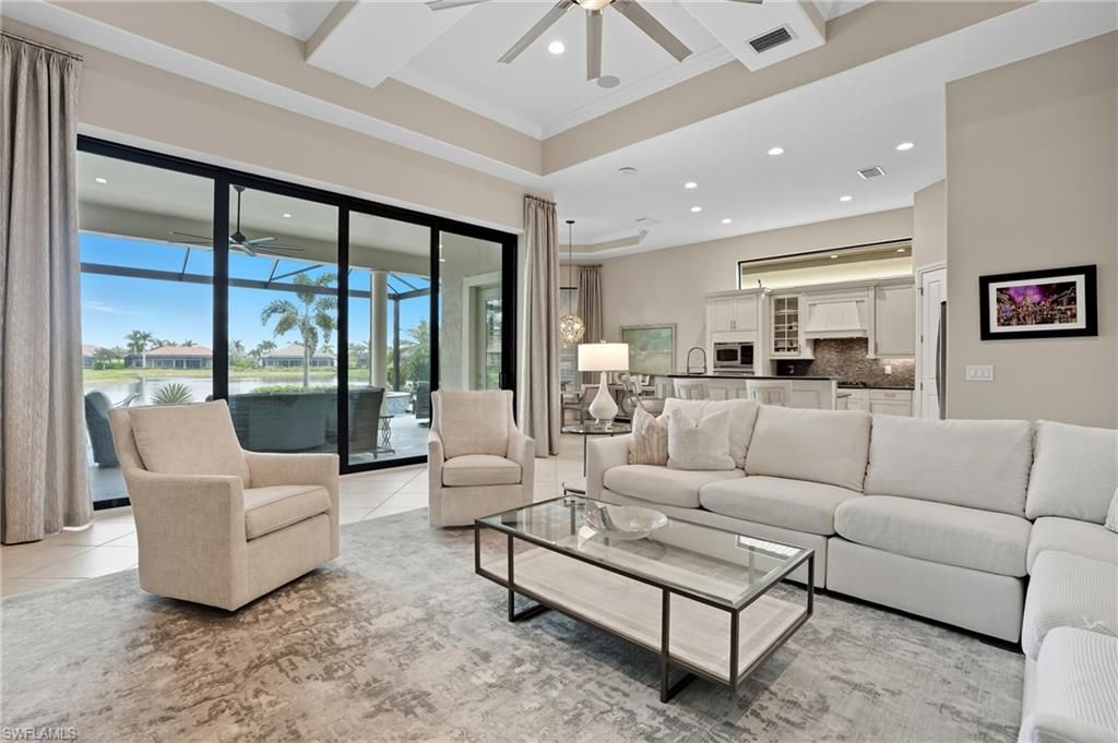 Interior, Kitchen, Living room, Pendant Lights, Recessed Lighting, Stainless Steel Appliances, Water