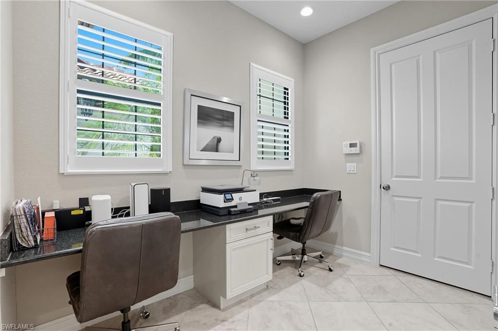 Home Office, Interior, Recessed Lighting