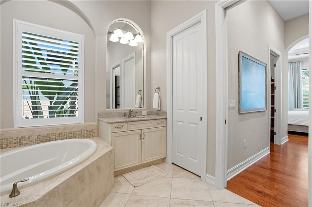 Bathroom, Dual Sink Vanities, Interior, Wood Texture Flooring