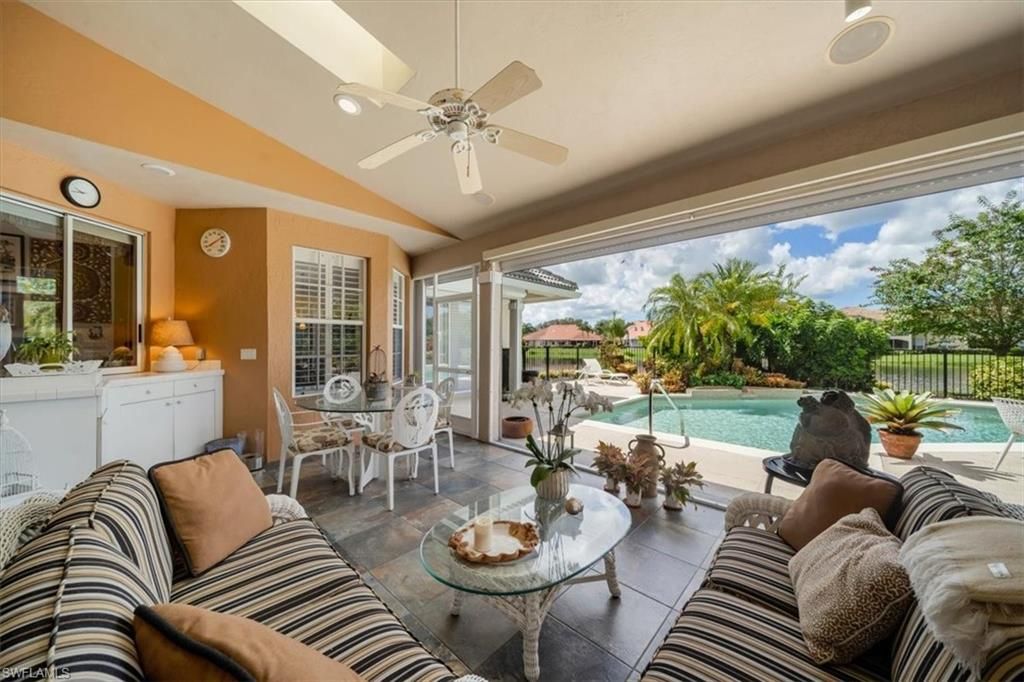 Dining room, Exterior, Living room, Pool
