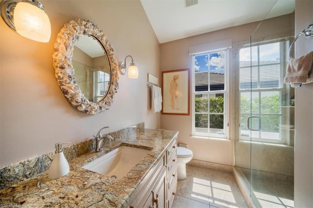 Bathroom, Dual Sink Vanities, Glass Shower, Interior
