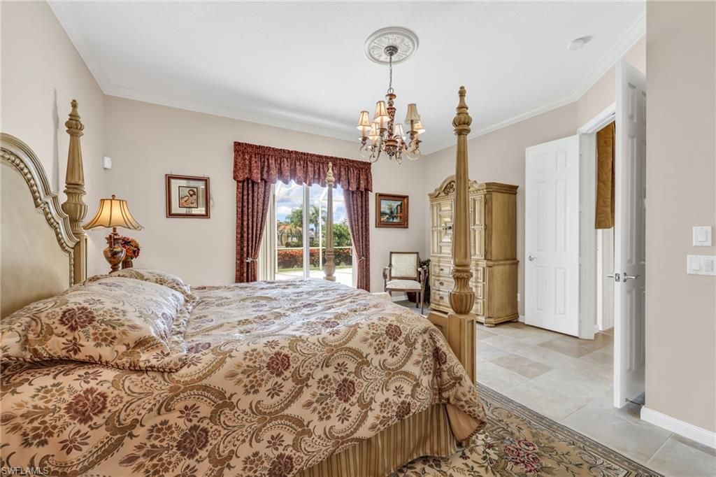 Bedroom, Chandelier, Interior