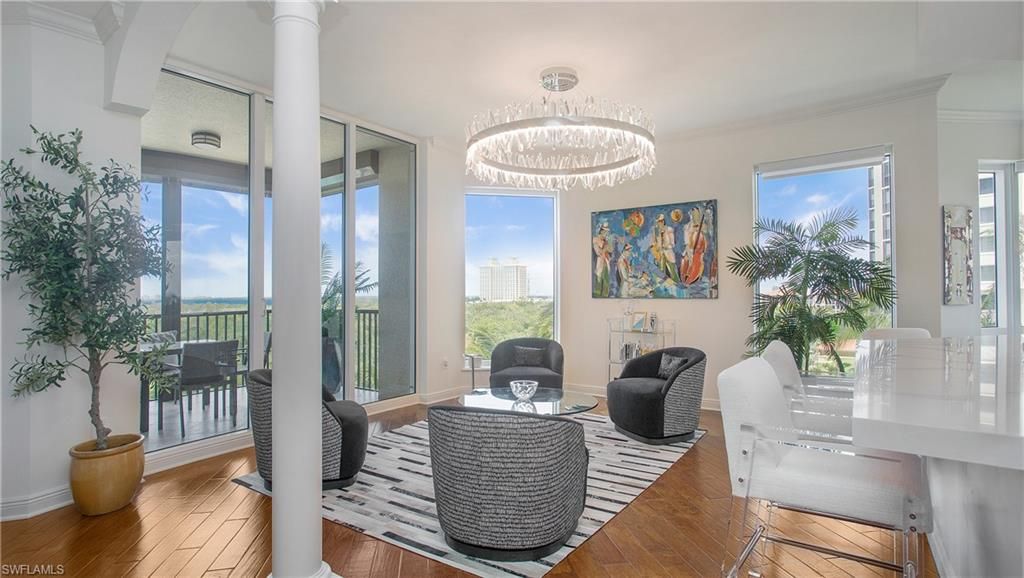 Chandelier, Interior, Wood Texture Flooring