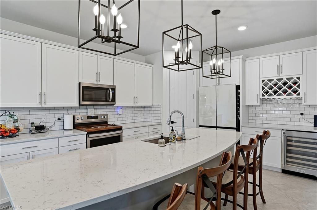 Interior, Kitchen, Pendant Lights, Recessed Lighting, Stainless Steel Appliances