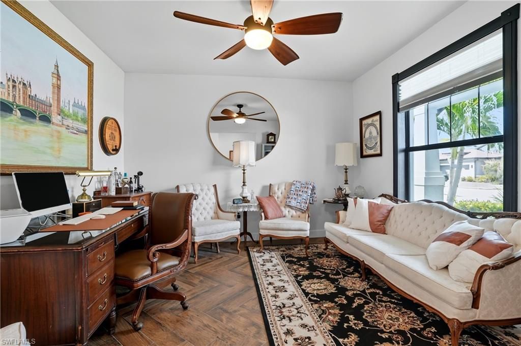 Home Office, Interior, Wood Texture Flooring