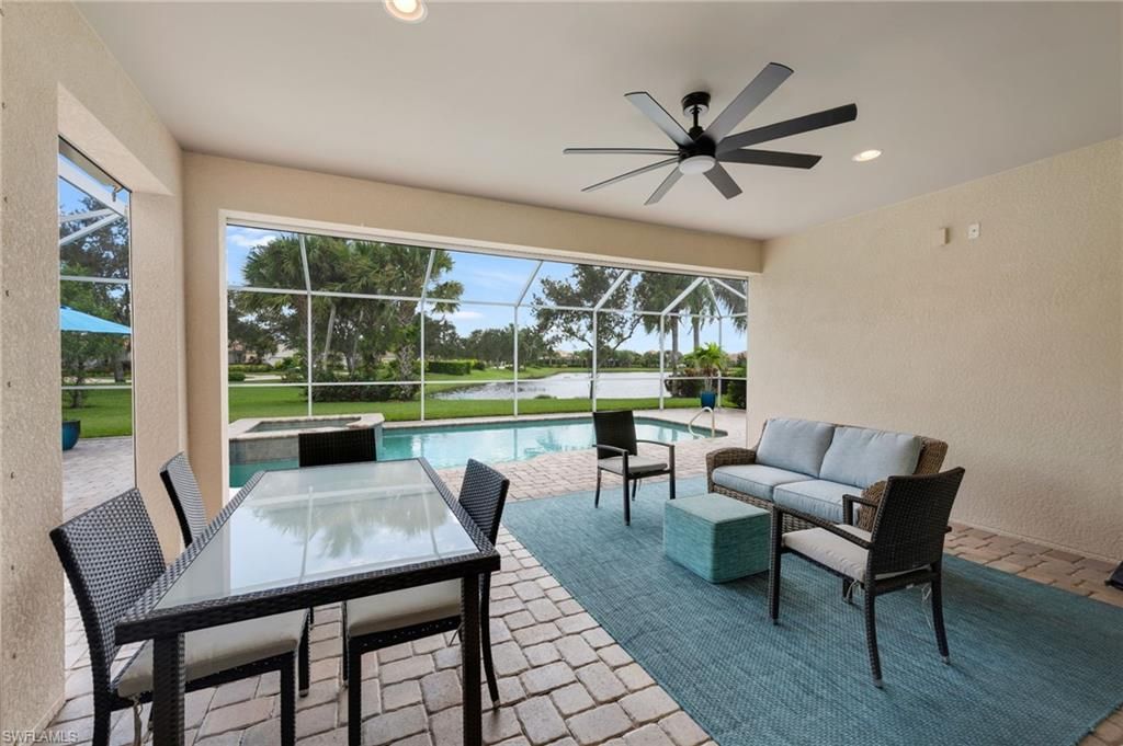 Dining room, Glass Ceilings, Interior, Pool, Recessed Lighting, Sun Room