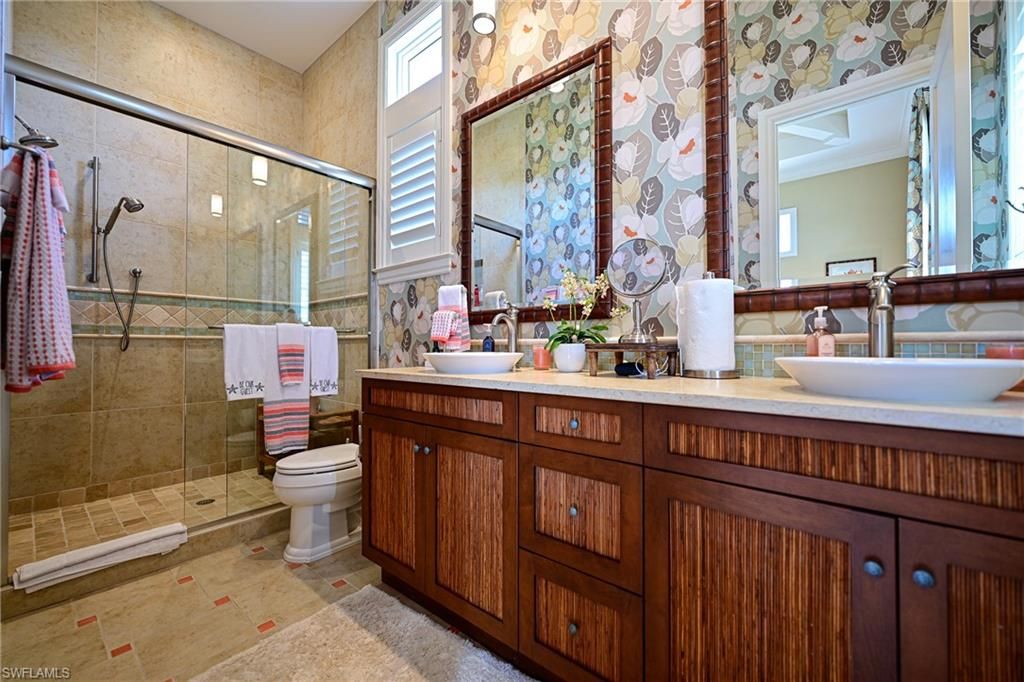 Bathroom, Dual Sink Vanities, Glass Shower, Interior