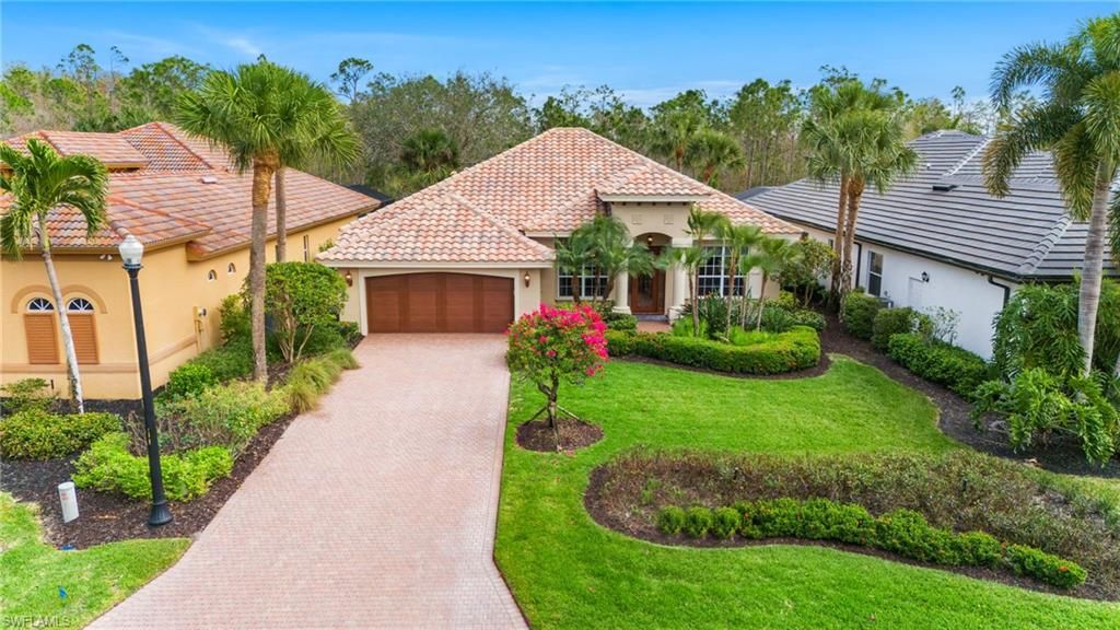 Attached, Backyard, Exterior, Facade, Mediterranean