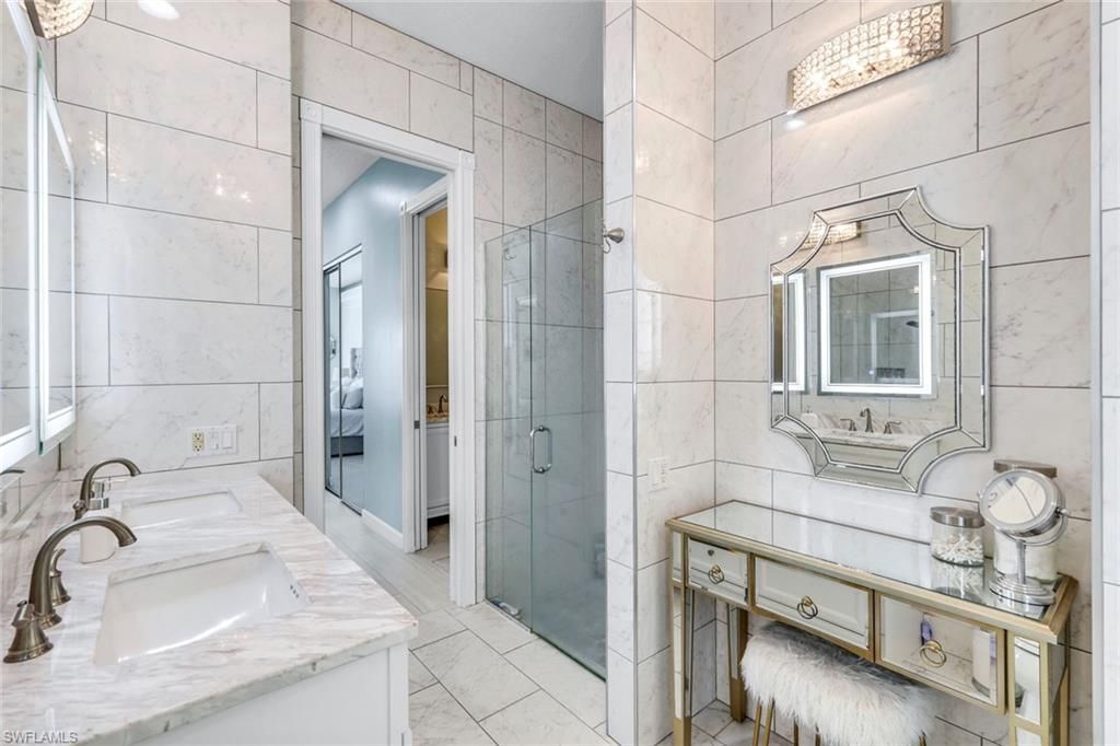 Bathroom, Glass Shower, Interior, Marble, Marble Walls