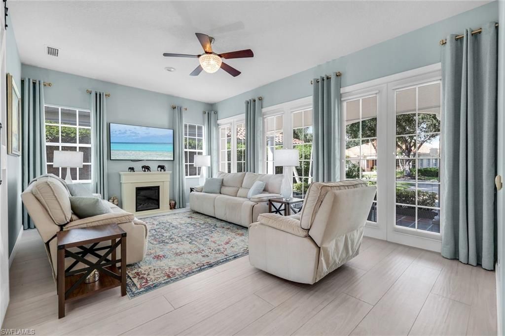 Fireplace, Interior, Living room, Water, Wood Texture Flooring