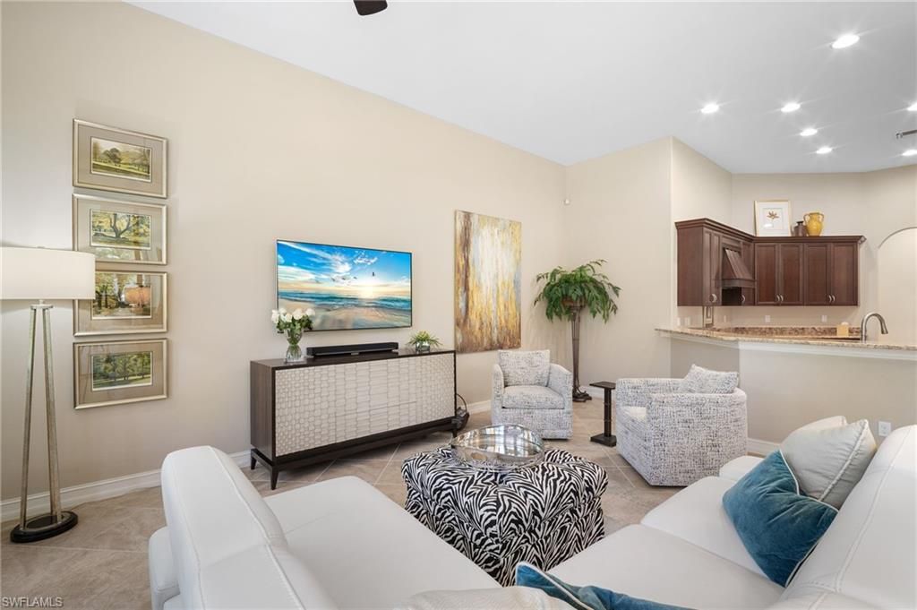 Interior, Living room, Recessed Lighting