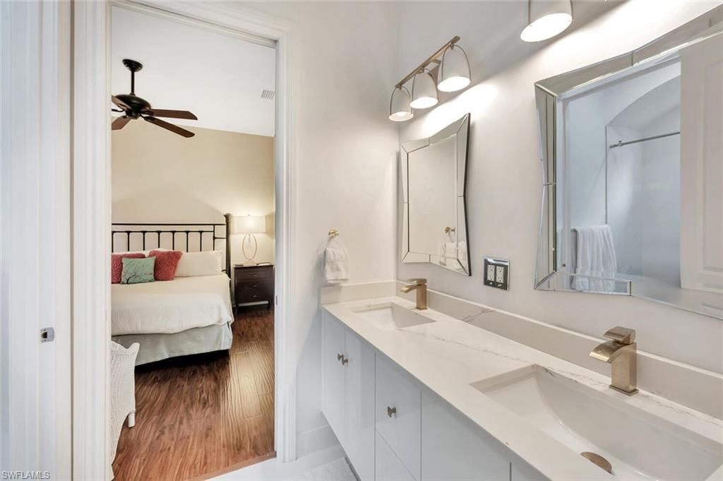 Bathroom, Bedroom, Dual Sink Vanities, Interior, Wood Texture Flooring