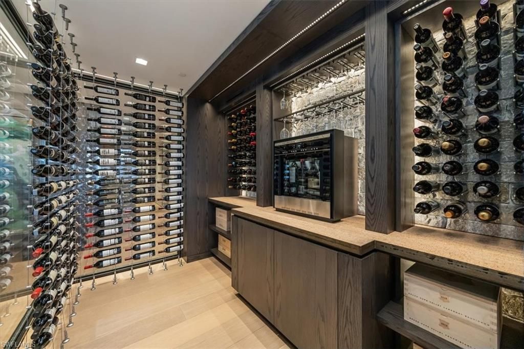 Interior, Recessed Lighting, Wine Storage, Wood Texture Flooring