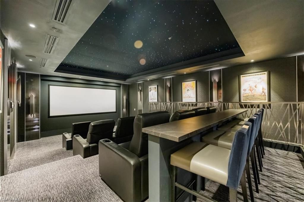 Interior, Projection Screen, Recessed Lighting, Theatre Room