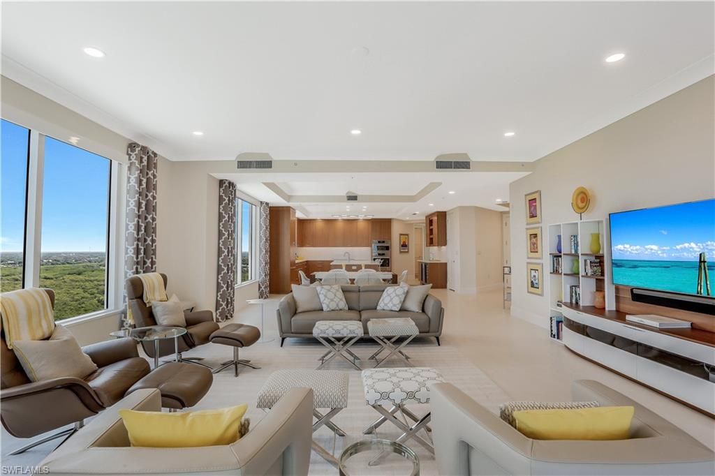 Interior, Kitchen, Living room, Recessed Lighting