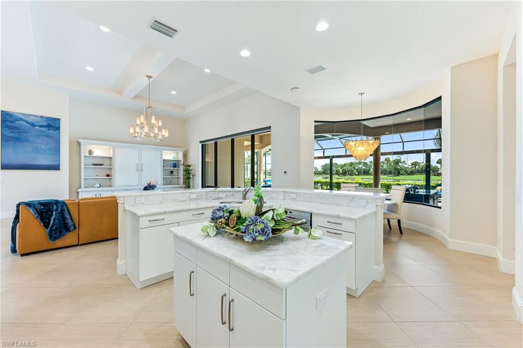 Chandelier, Interior, Kitchen, Pendant Lights, Recessed Lighting