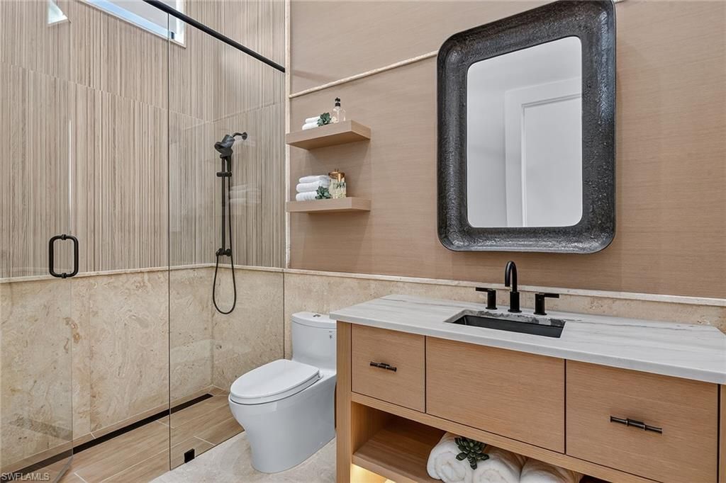 Bathroom, Glass Shower, Interior