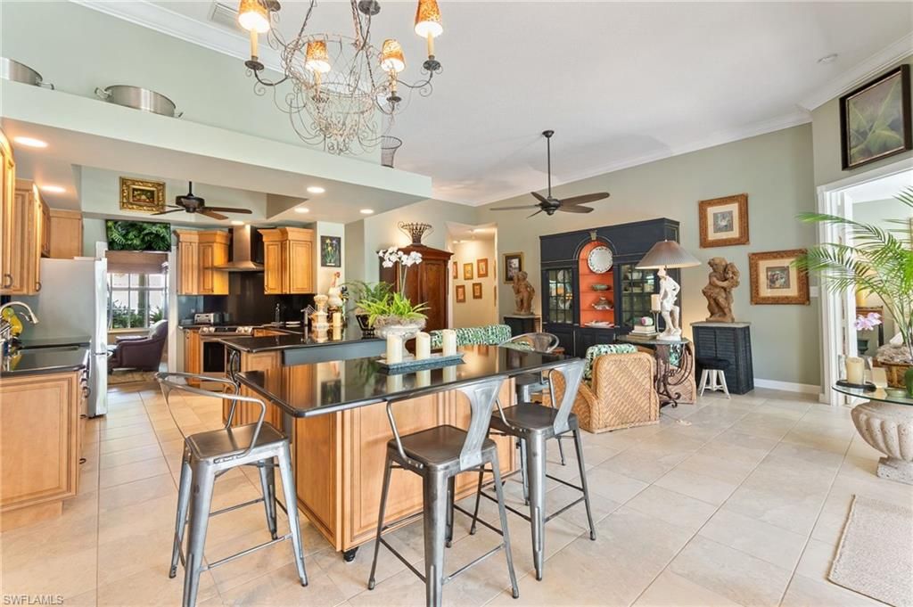 Chandelier, Dining room, Interior, Kitchen, Recessed Lighting