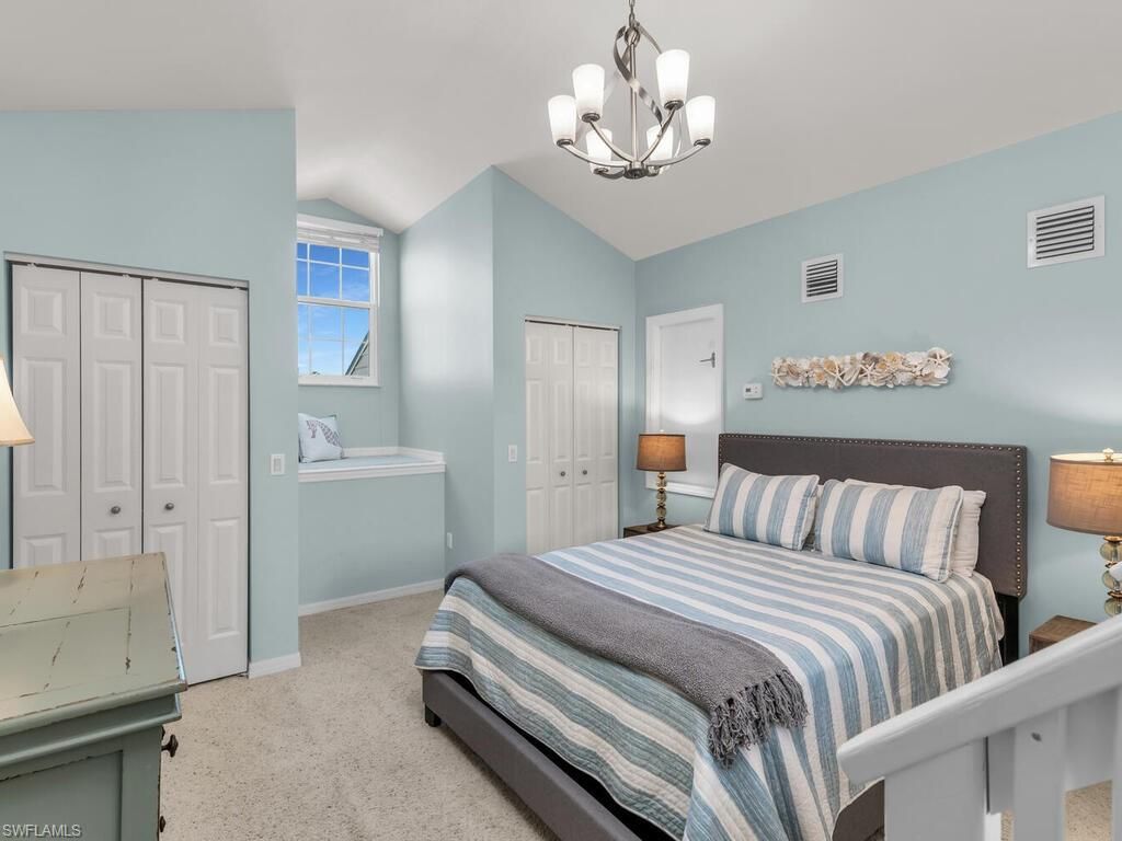 Bedroom, Chandelier, Interior