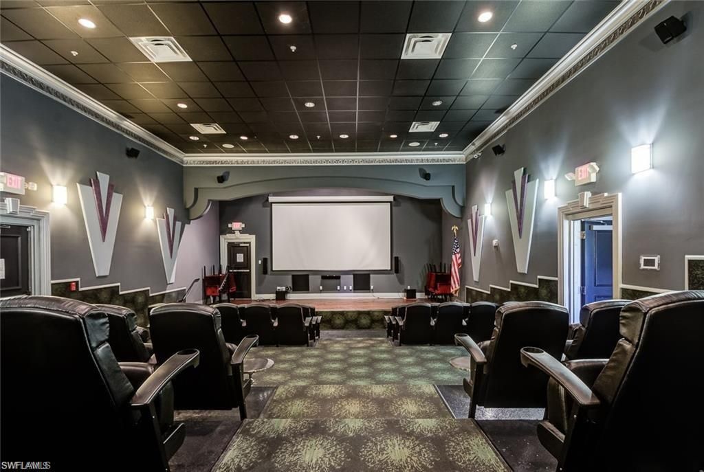 Interior, Projection Screen, Recessed Lighting, Theatre Room