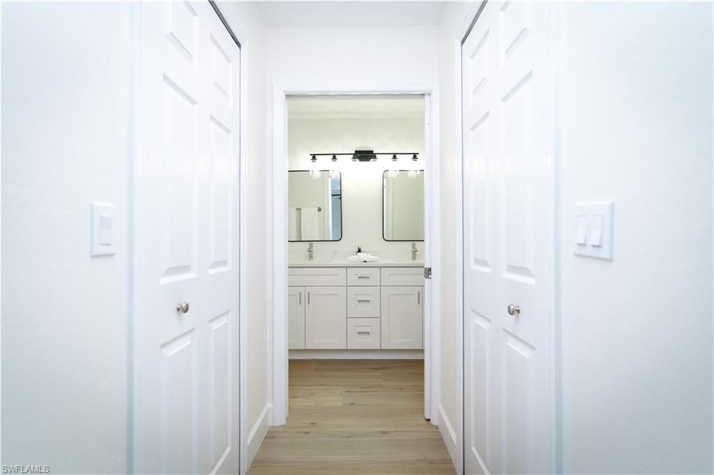 Bathroom, Dual Sink Vanities, Interior, Wood Texture Flooring