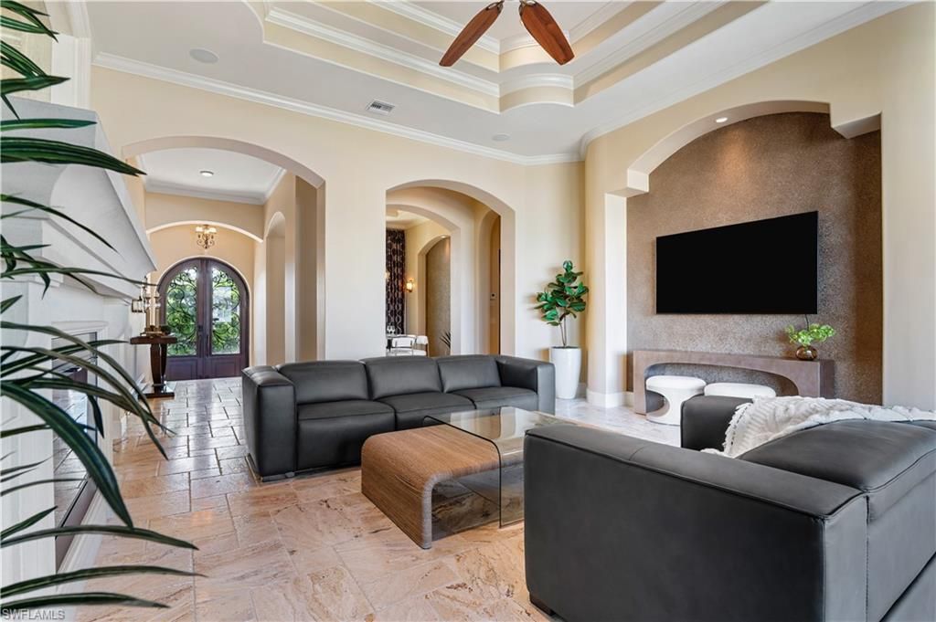 Interior, Living room, Recessed Lighting
