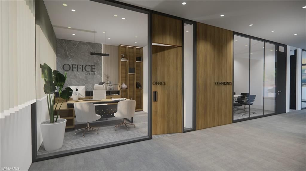 Home Office, Interior, Recessed Lighting