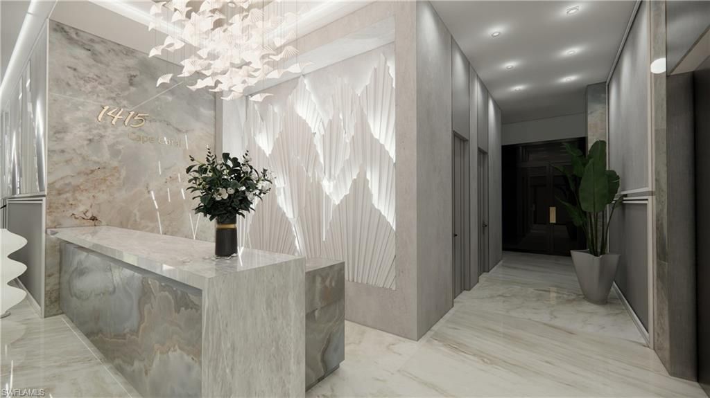 Interior, Marble, Recessed Lighting