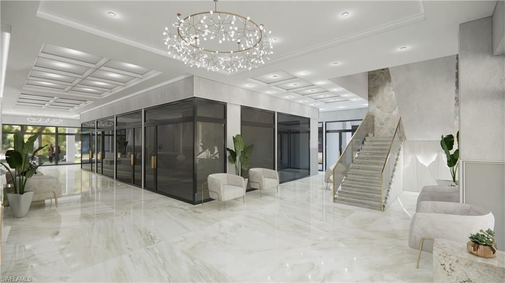 Interior, Marble, Recessed Lighting