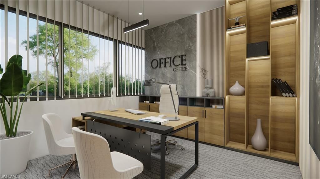 Home Office, Interior, Recessed Lighting