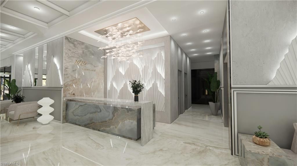 Interior, Marble, Recessed Lighting