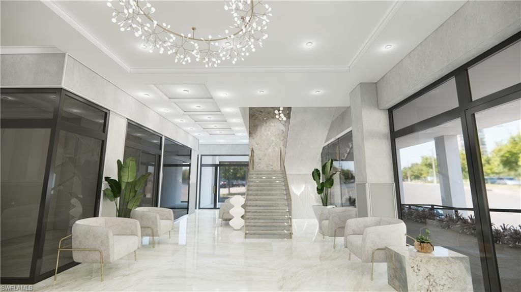 Interior, Marble, Recessed Lighting