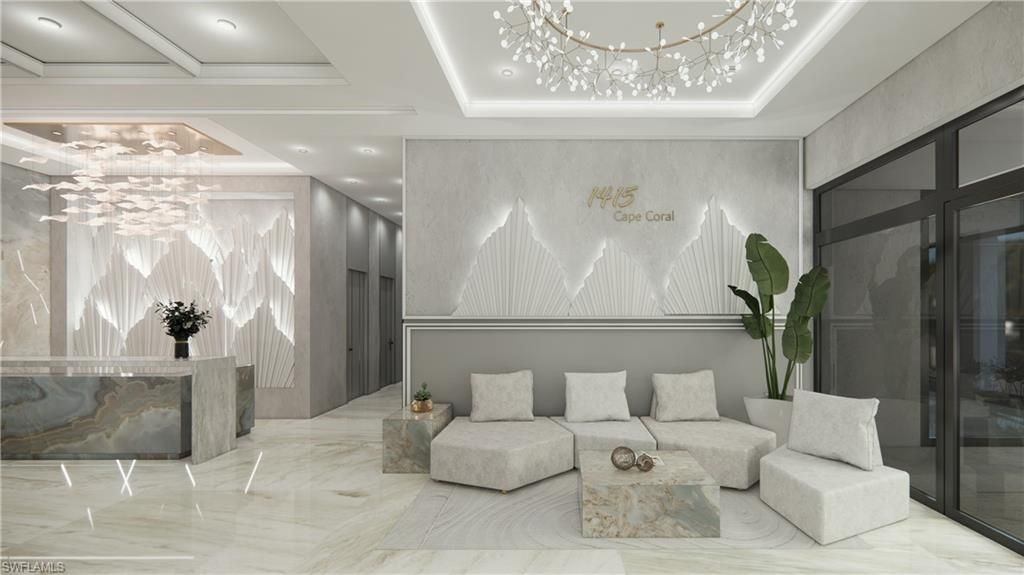 Interior, Living room, Marble, Pendant Lights, Recessed Lighting